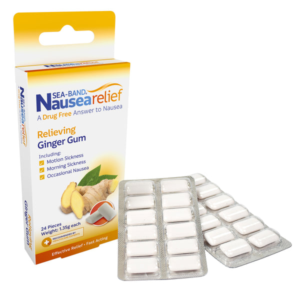 A photo of Sea-Band Nausea Relief Ginger Gum.